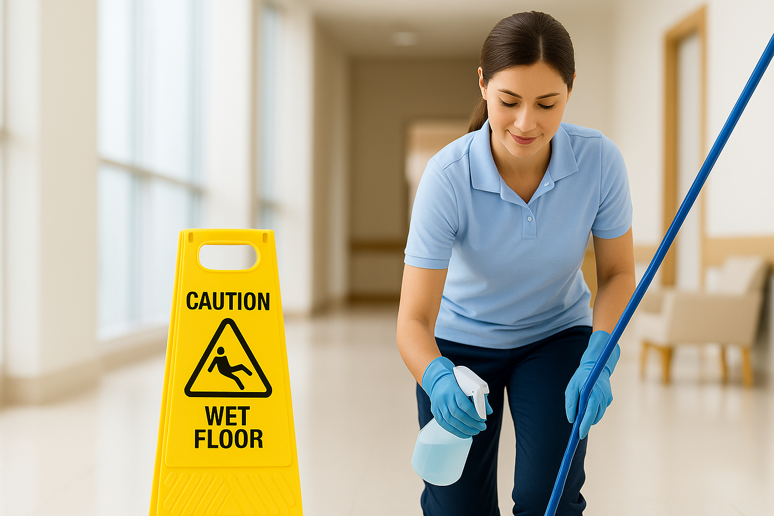 Sanitation and compliance readiness supplies for janitorial and facility safety